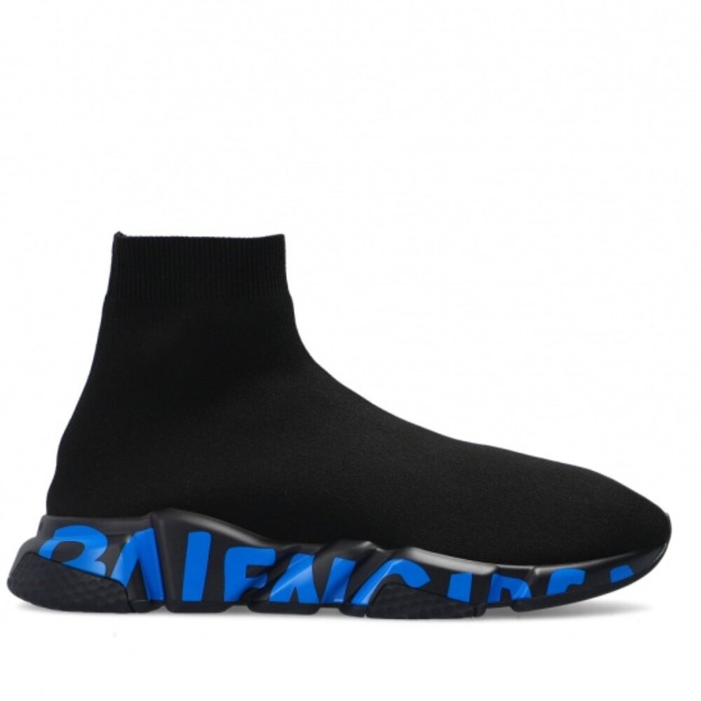 BALENCIAGA Speed Lt Graffiti Recycled Knit Sneaker 💎